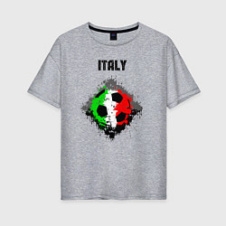 Женская футболка оверсайз Команда Италии