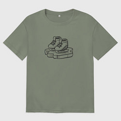 Женская футболка оверсайз Конечки