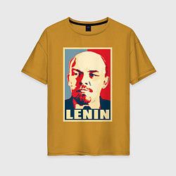 Женская футболка оверсайз Владимир Ильич Ленин