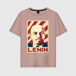 Женская футболка оверсайз Vladimir Lenin