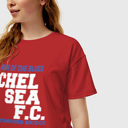 Футболка оверсайз женская Chelsea Stamford Bridge, цвет: красный — фото 2