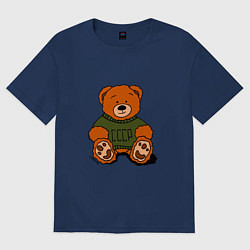 Женская футболка оверсайз Мишка родом из СССР