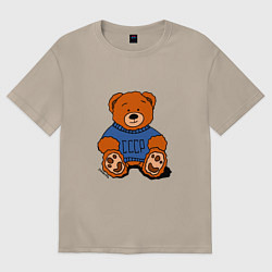 Женская футболка оверсайз Плюшевый мишка из СССР