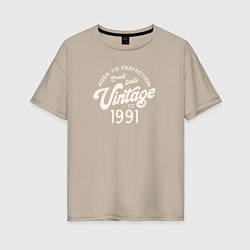 Женская футболка оверсайз 1991 год - выдержанный до совершенства