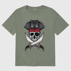 Женская футболка оверсайз Одноглазый роджер