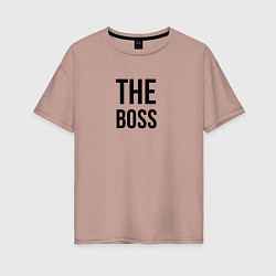 Женская футболка оверсайз The boss - Couple