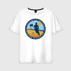 Женская футболка оверсайз Beach soccer club