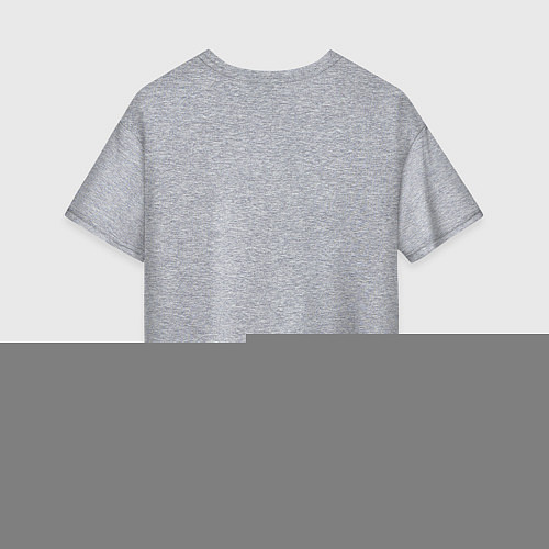 Женская футболка оверсайз Dont sweat the Technics / Меланж – фото 2