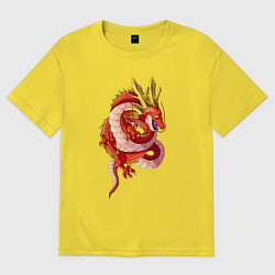 Женская футболка оверсайз Кровавый дракон