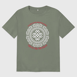 Футболка оверсайз женская Там где мы - там победа, цвет: авокадо