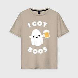 Женская футболка оверсайз I got boos