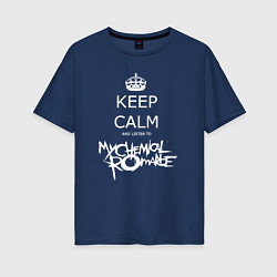 Женская футболка оверсайз My Chemical Romance keep calm