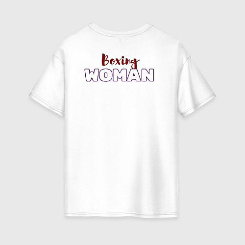 Женская футболка оверсайз Женская сила / Белый – фото 2