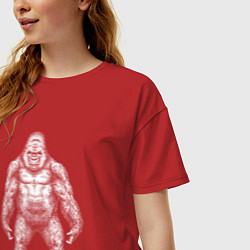Футболка оверсайз женская Конг, цвет: красный — фото 2