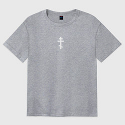 Женская футболка оверсайз Православный крест