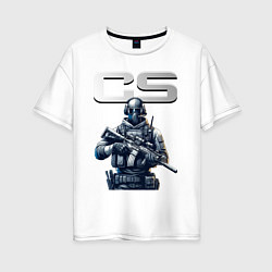 Женская футболка оверсайз Counter Strike - stormtrooper