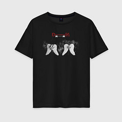 Женская футболка оверсайз Depeche Mode memento mori