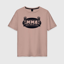 Женская футболка оверсайз Martial arts