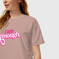 Футболка оверсайз женская I am kenough, цвет: пыльно-розовый — фото 2