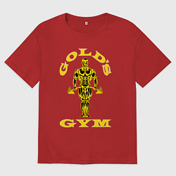 Женская футболка оверсайз Зал голда