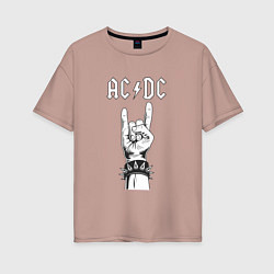 Женская футболка оверсайз RnR AC DC