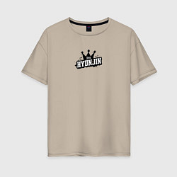 Женская футболка оверсайз Hyunjin k-stars