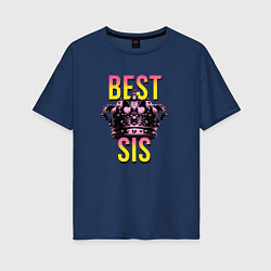 Женская футболка оверсайз Best sis