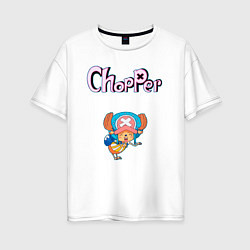 Женская футболка оверсайз Чоппер доктор из аниме ван пис