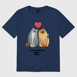 Женская футболка оверсайз Режим любви включён