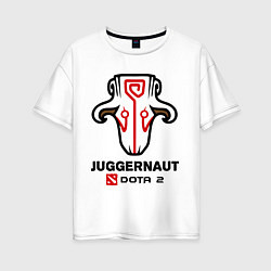 Женская футболка оверсайз Juggernaut Dota 2