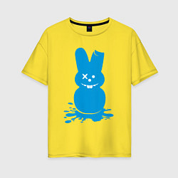 Женская футболка оверсайз Blue bunny