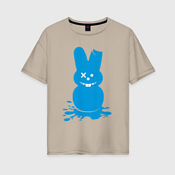 Футболка оверсайз женская Blue bunny, цвет: миндальный