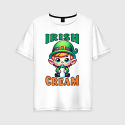 Женская футболка оверсайз Irish Cream