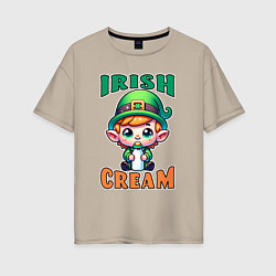 Женская футболка оверсайз Irish Cream