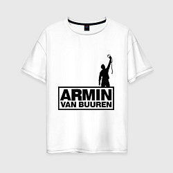 Женская футболка оверсайз Armin van buuren