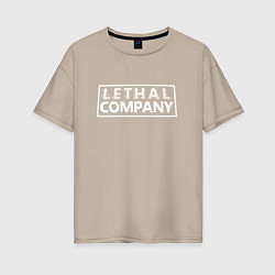 Женская футболка оверсайз Lethal Company: Logo