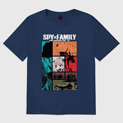 Женская футболка оверсайз Семья шпиона из одноименной манги и аниме