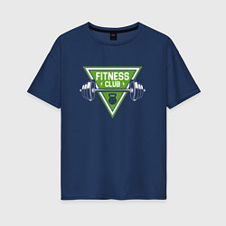 Женская футболка оверсайз Fitness club