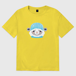 Женская футболка оверсайз Маленькая овечка