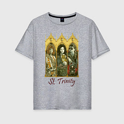 Футболка оверсайз женская St trinity, цвет: меланж