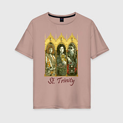 Футболка оверсайз женская St trinity, цвет: пыльно-розовый