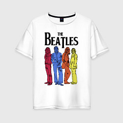 Женская футболка оверсайз The Beatles all