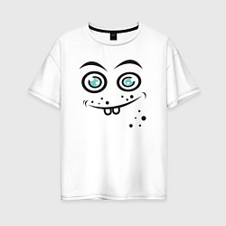 Женская футболка оверсайз Funny emoji
