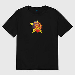 Футболка оверсайз женская Red Alert: СССР, цвет: черный