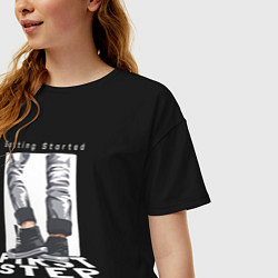 Футболка оверсайз женская First step streetwear, цвет: черный — фото 2