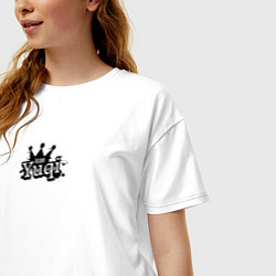 Футболка оверсайз женская Yuqi k-idol, цвет: белый — фото 2