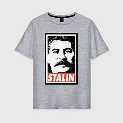 Женская футболка оверсайз USSR Stalin