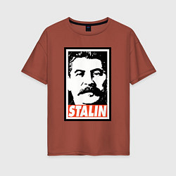 Женская футболка оверсайз USSR Stalin