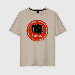 Женская футболка оверсайз MMA strong