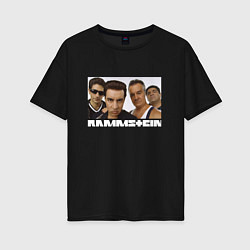 Женская футболка оверсайз Rammstein x Sopranos